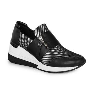 Michael Kors Black & White Felix Slip-On Sneakers - Size 9